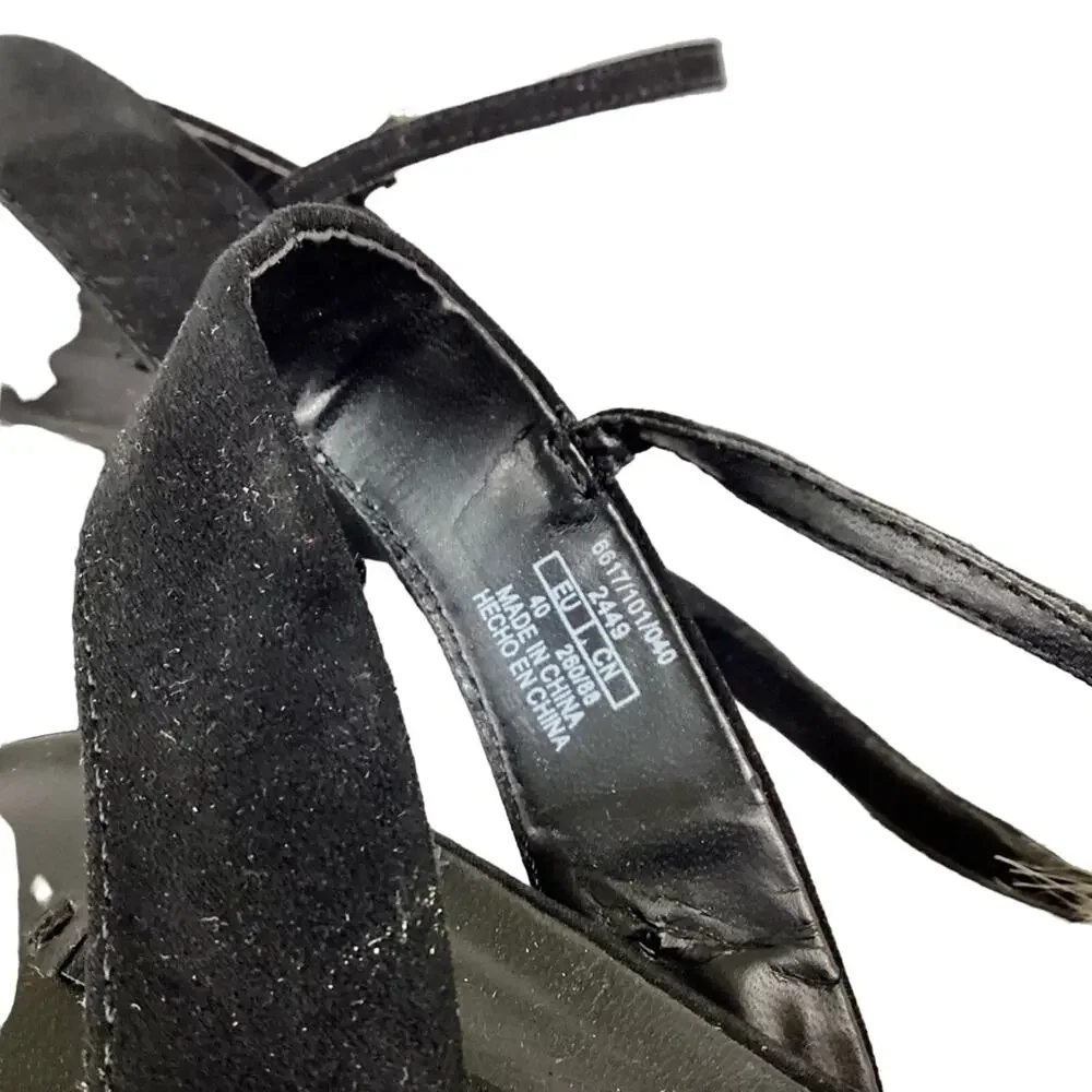 {Zara} Bloggers favorite Faux Fur Vamp Sandals - Picture 3 of 9